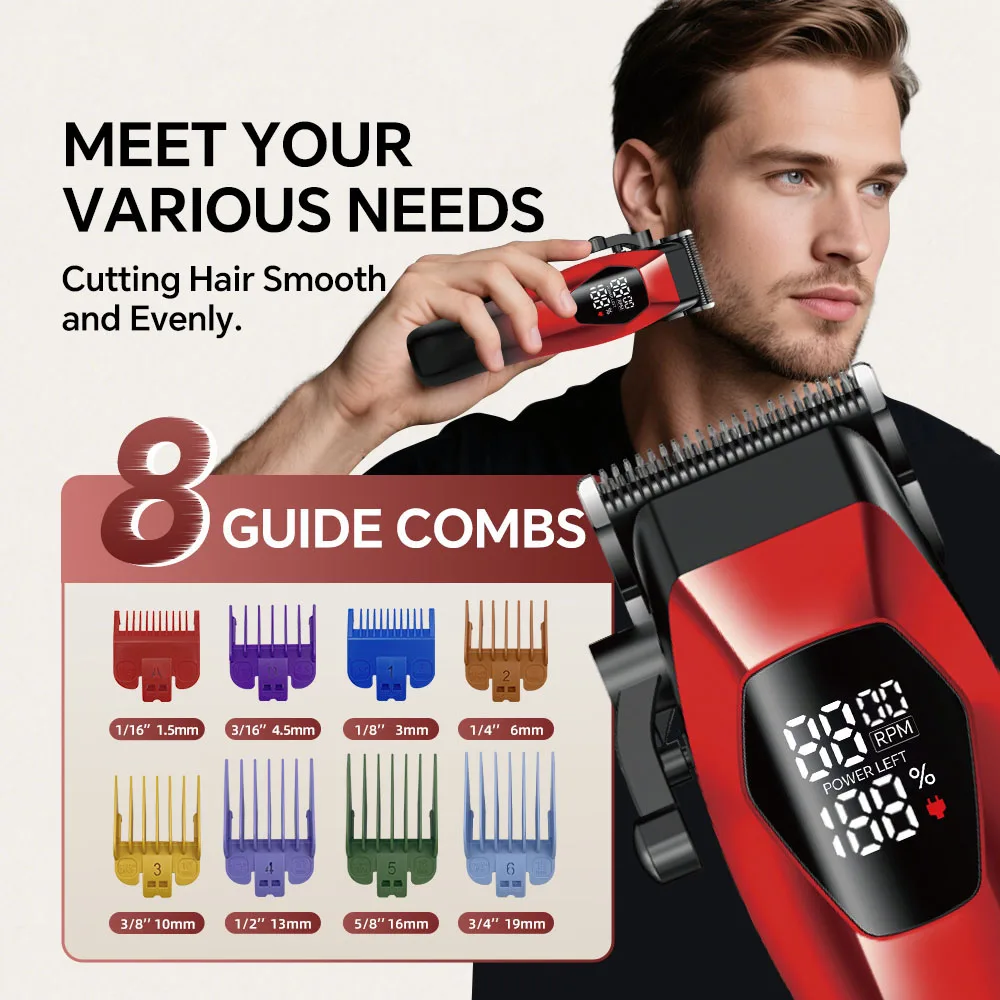 Customizable Electric Hair for Clipper Trimmer for Men Home Commercial Professional Use for Household Hotel Direct Factory manufacture