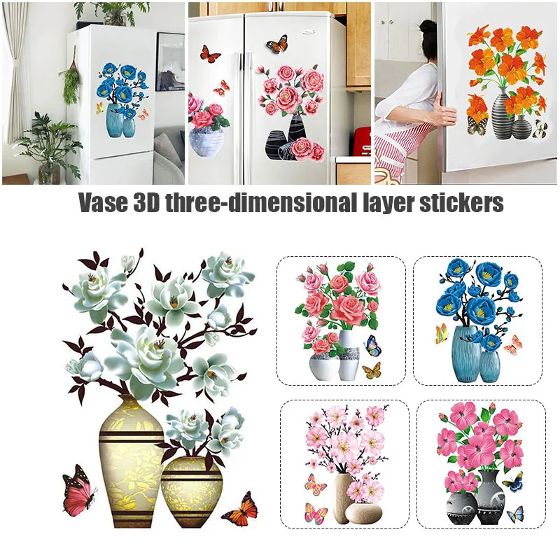 3D Adhesive Flowers Simulation Rose Flower Sticker 18 Hf8442b2469324fddba09dd2e346874f7q