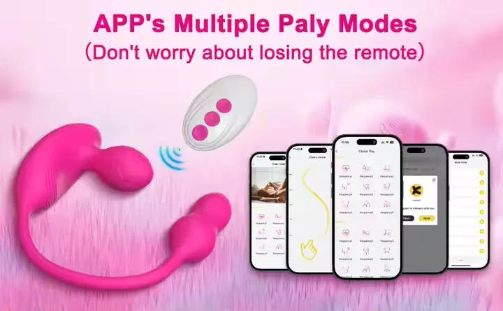 Mini USB-Powered Multi-Functional Sex Products Strong Vibration & Suction Remote & App Control Vibrator