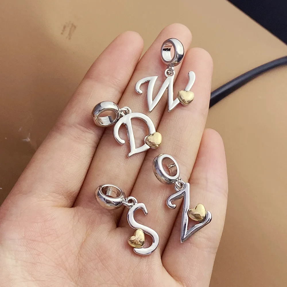 new design diy custom 26 letters necklaces bracelets anklets jewelry,gold plated stainless steel accessories oem