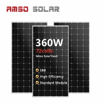 Selling Well All Over The World 360 Watt Solar PV Panel Module Monocrystalline Silicon 36V Solar Panel