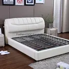 Leather Bed Promotion Leather Bed Cheap Hot Selling Bed Modern Bedroom 2231 Solid Wood Frame Top Quality Leather Queen Bed
