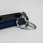Favor Wholesale Customized Round Shape Blank Wedding Favor Gifts Cute Souvenir Crystal Keychain For Ornaments