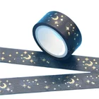 Tape Custom Print Black Gold Foil Washi Tape Vintage Galaxy Masking Tape