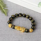 Obsidian Beads Xunbei Resin Obsidian Stone Beads Jewelry Wealth And Good Luck Jewelry Bracelets