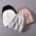 Warm Beanies And Hats Wholesale Embroidered Women Men Warm Cashmere Knitted Winter Custom Beanie Hat Logo