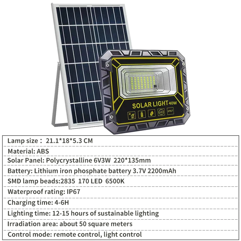 Hot selling solar floodlight one tow two super bright solar floodlight 100 200 300 watt Led solar street outdoor light