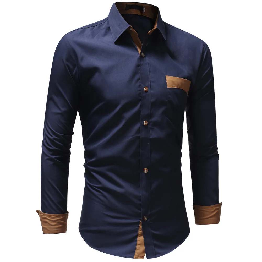 Customize Style Patchwork Men Shirt 