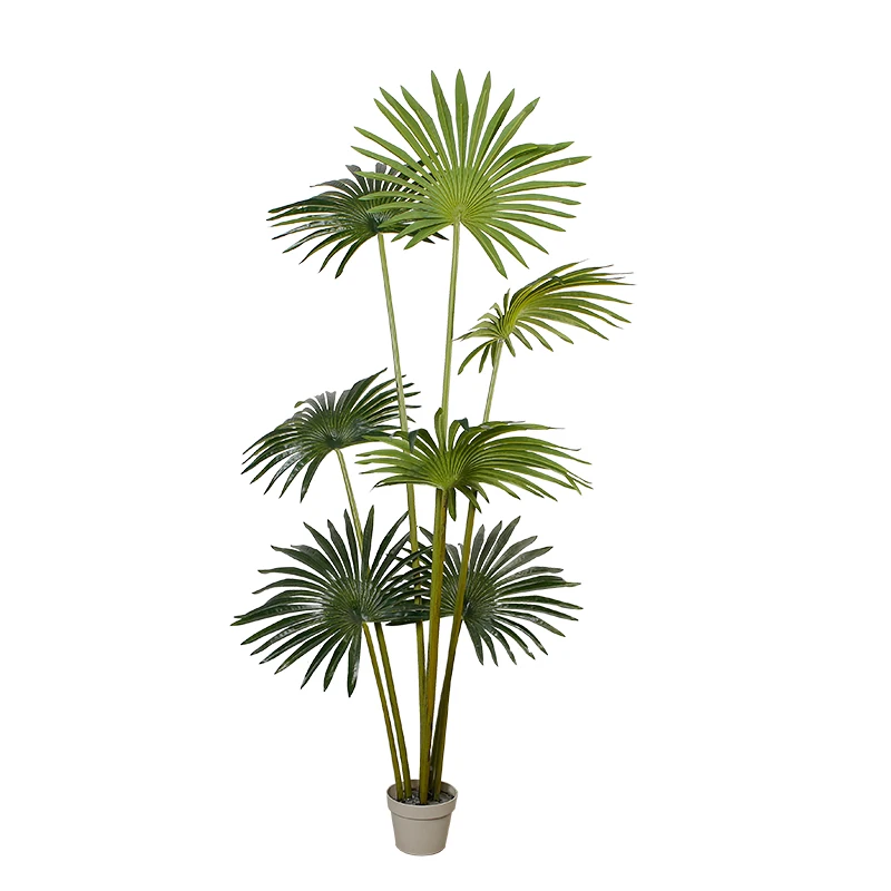 Indoor Tropical Plant Large Realistic Artificial Palm Tree Fake Potted Faux 