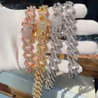 Jewelry Manufacturer Direct Sale Moissanite Cuban Link Bracelet Jewelry Set Gift