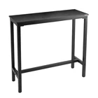 Bar For Bar Furniture MDF Top Steel Smooth High Quality Black Bar Table For Bar Dining Table