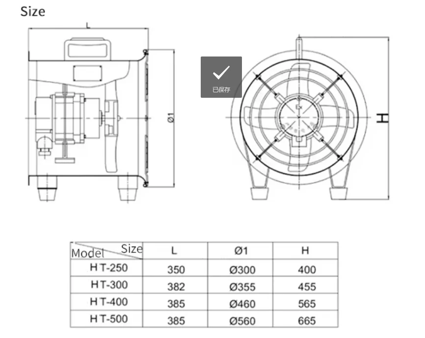 Axial Flow Fan, 600mm, Explosion-Proof, Portable - detail 10