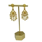 Hoop New Trendy Gold Plated Hoop Earrings For Women Girls Fashion Jewelry Accessories