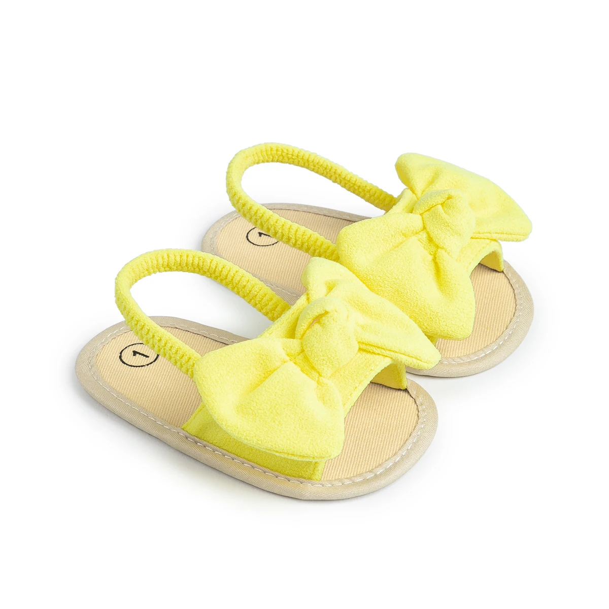 New Arrivals Wholesale Newborn Bowknot Slippers Indoor Girl Breathable  Cotton Soft Sole 0-18 Months Baby Girl Sandals