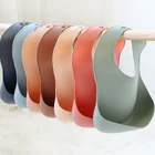Baby Bib Bibs Wholesale Custom Printed Baby Silicone Waterproof Bib Feeding Silicone Baby Bibs