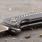 Pocket Knife Elegant Slim Shape OEM D2 Blade G10 Handle Gentleman Folding Pocket Camping Knife