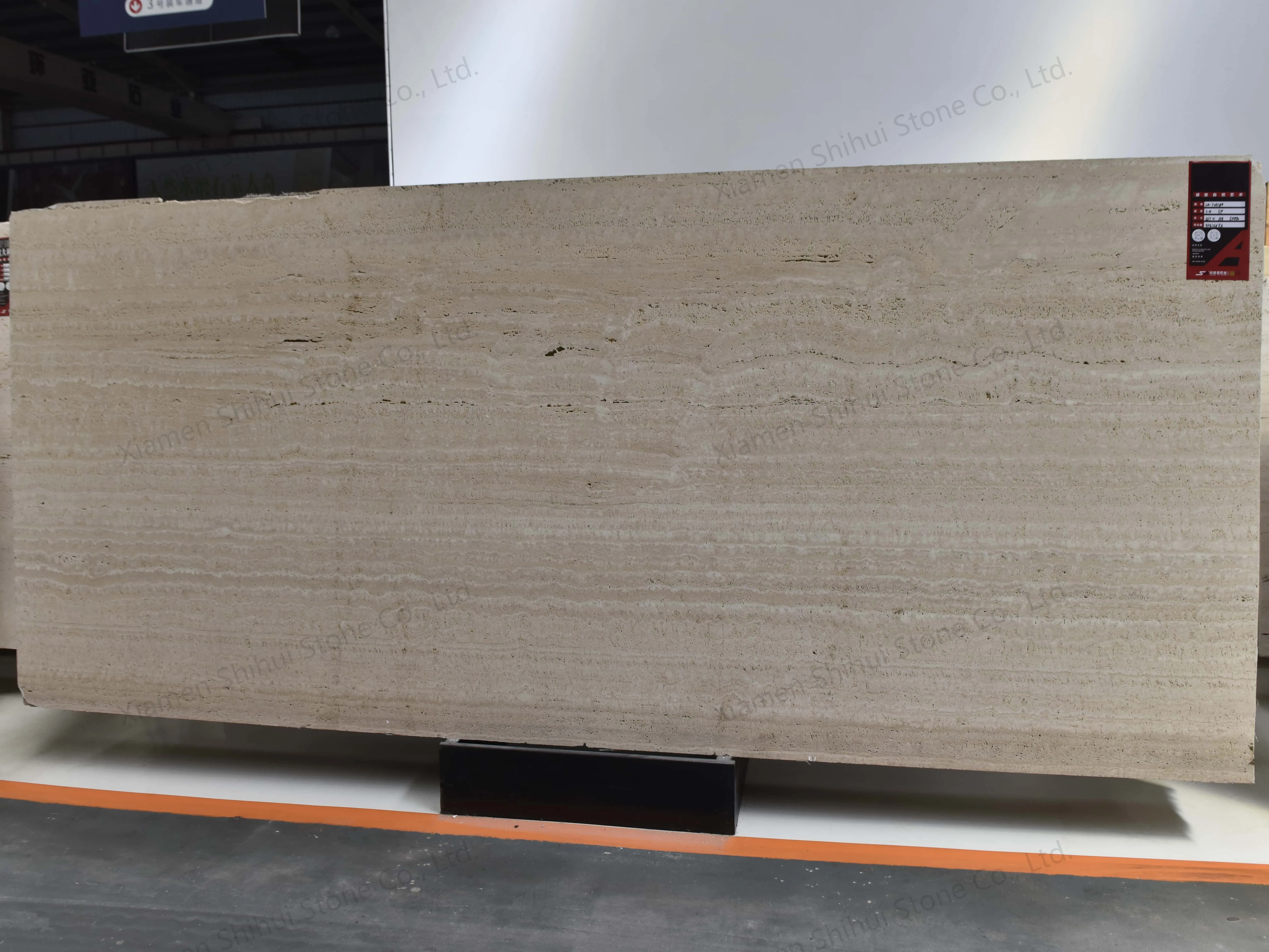 product paiastone modern design beige roman travertine stone slab natural polished marble tile for hotel interior honed wall cladding-2