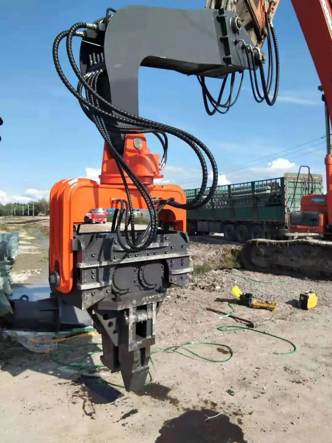 Vibro Hammer For Sheet Pile Driving Pile Hammer Excavator Vibro Hammer