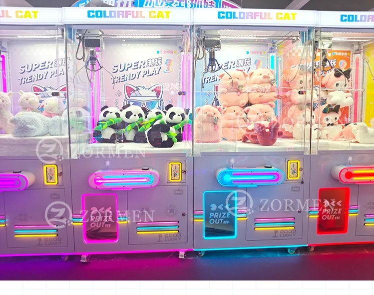 Wholesale Amusement Park Coin Operated Game Machine Token Toy Vending Arcade Claw Crane Machine Claw Machine With Bill Acceptor