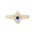 Diamond Earrings 14K Gold Women Jewelry No Piercing Diamond Evil Eye Ear Cuff Earrings