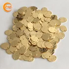 Brass Brass Wholesale Round Shape Gold Plating Brass Metal Custom Jewelry Logo Tags