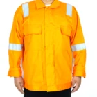 Blue Winter Jacket Cotton Hi Vis Blue Reflective Winter Safety Work Jacket