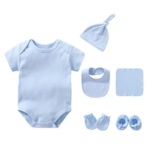 manufacturer Wholesale Newborn Baby Girl kids Clothes Solid Color Ruffle Cotton Bodysuit