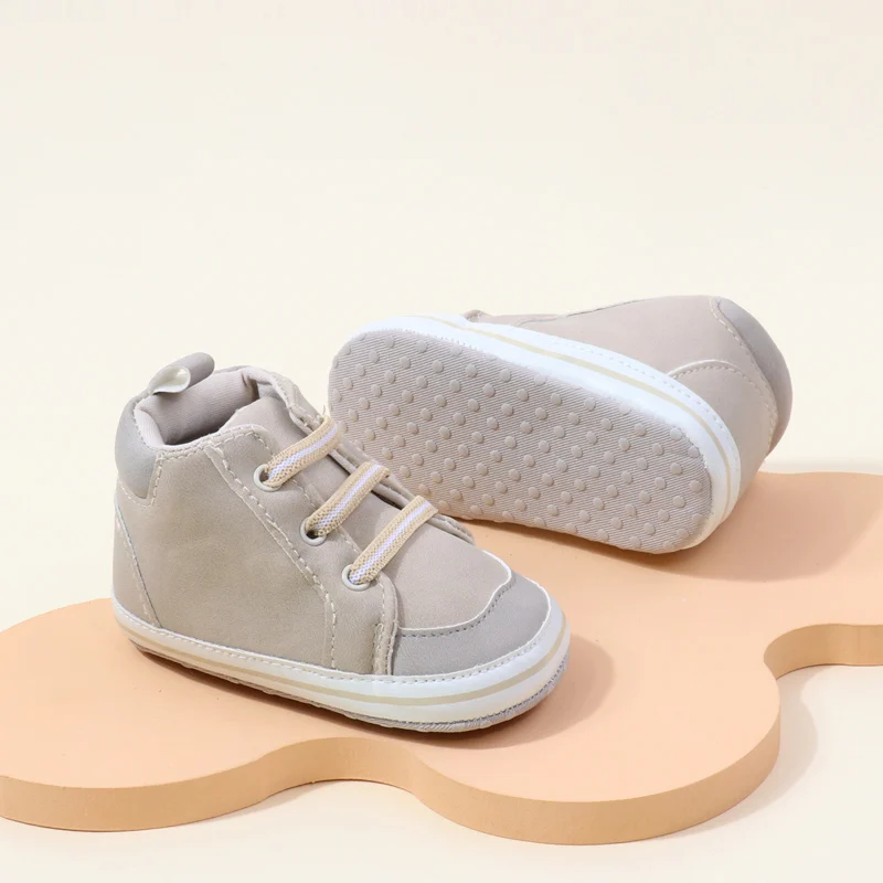 2024 New Arrival Breathable Soft PU Leather Baby Boy Shoes Light Weight Flat Anti-Slip for Spring and Autumn details