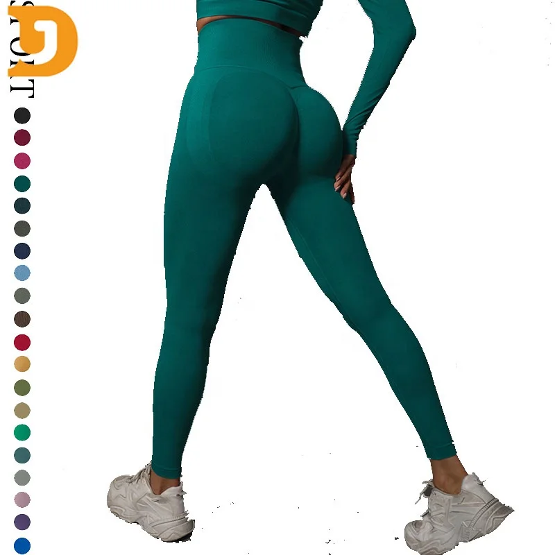 Hot Selling Stretchy Gym Sportswear Women Workout Custom Logo Active Sports Yoga Legging High Waist Lift Up Butt Scrunch Legging