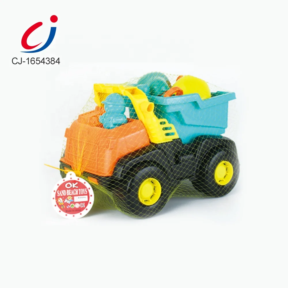 Chengji 7 PCS sand truck beach toy game play set juguete de plastico summer outdoor sand beach toy set for kids