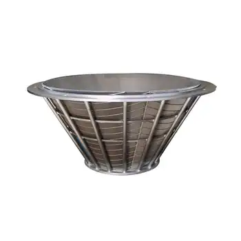 Abrasion-resistant Wedge wires welding technology Conical Centrifuge Basket