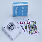 100% Poker Premium Factory Custom Printed Professional Standard Plastic Casino Playing Cards 100% Pvc Poker Cards Deck
