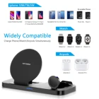 Mobile Charger GECEN 3 In 1 Wireless Mobile Phone Charger 10w Universal Charger For Mobile Phone