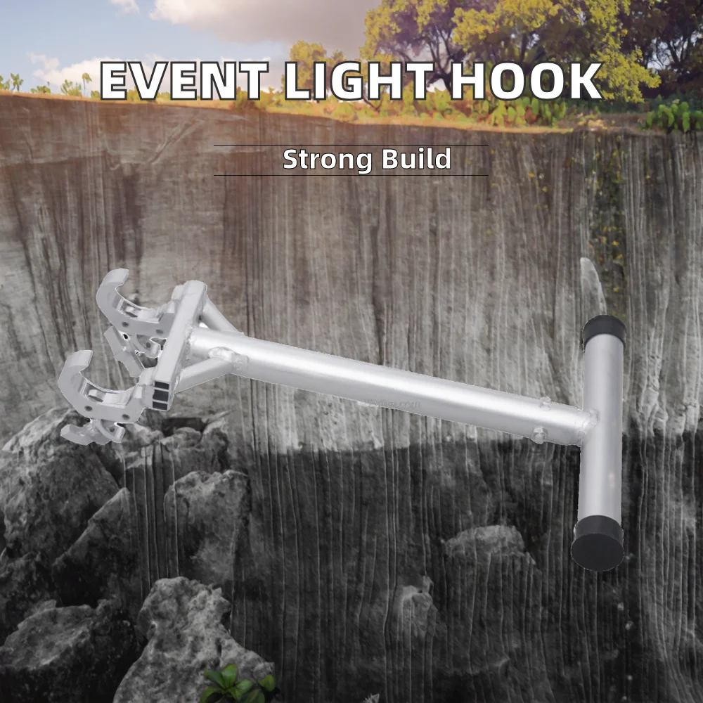 product aluminum double clamp lighting hook truss event lighting metal material display durable alloy construction-4