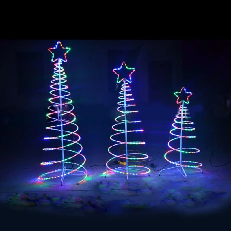 led rope light christmas tree