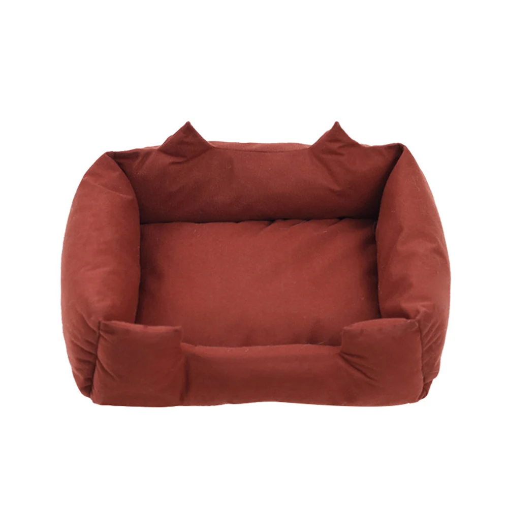 pp cotton dog/cat bed in maroon colour