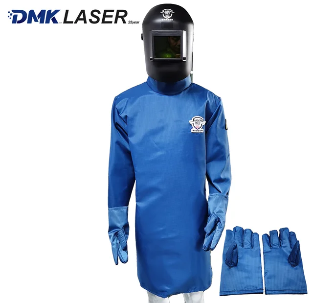 DMK Laser protective Gloves used for welding operator anti radiation static retardant fabric