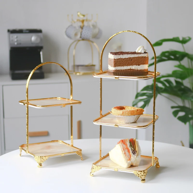 Gold Cupcake Stand-Gold Dessert Stand-Gold Cake Stand-3 Tiered Cake Stand for Wedding Stainless Steel