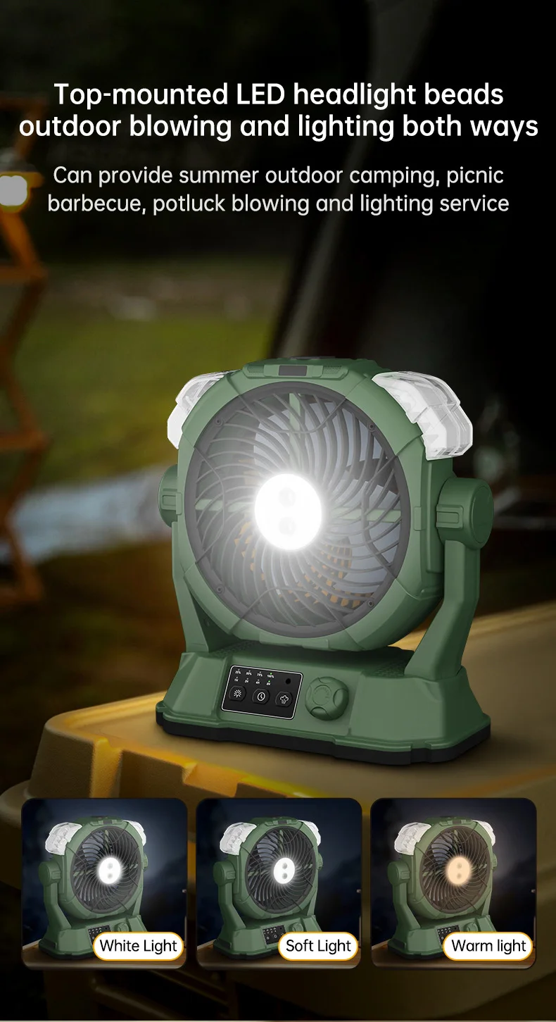 Rechargeable Fan, Portable, LED - detail 10