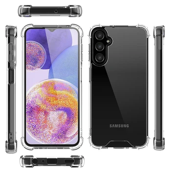 Anti-shock Phone Case For Samsung Galaxy A14 A24 A54 A34 S23 Ultra Clear Soft Acrylic TPU