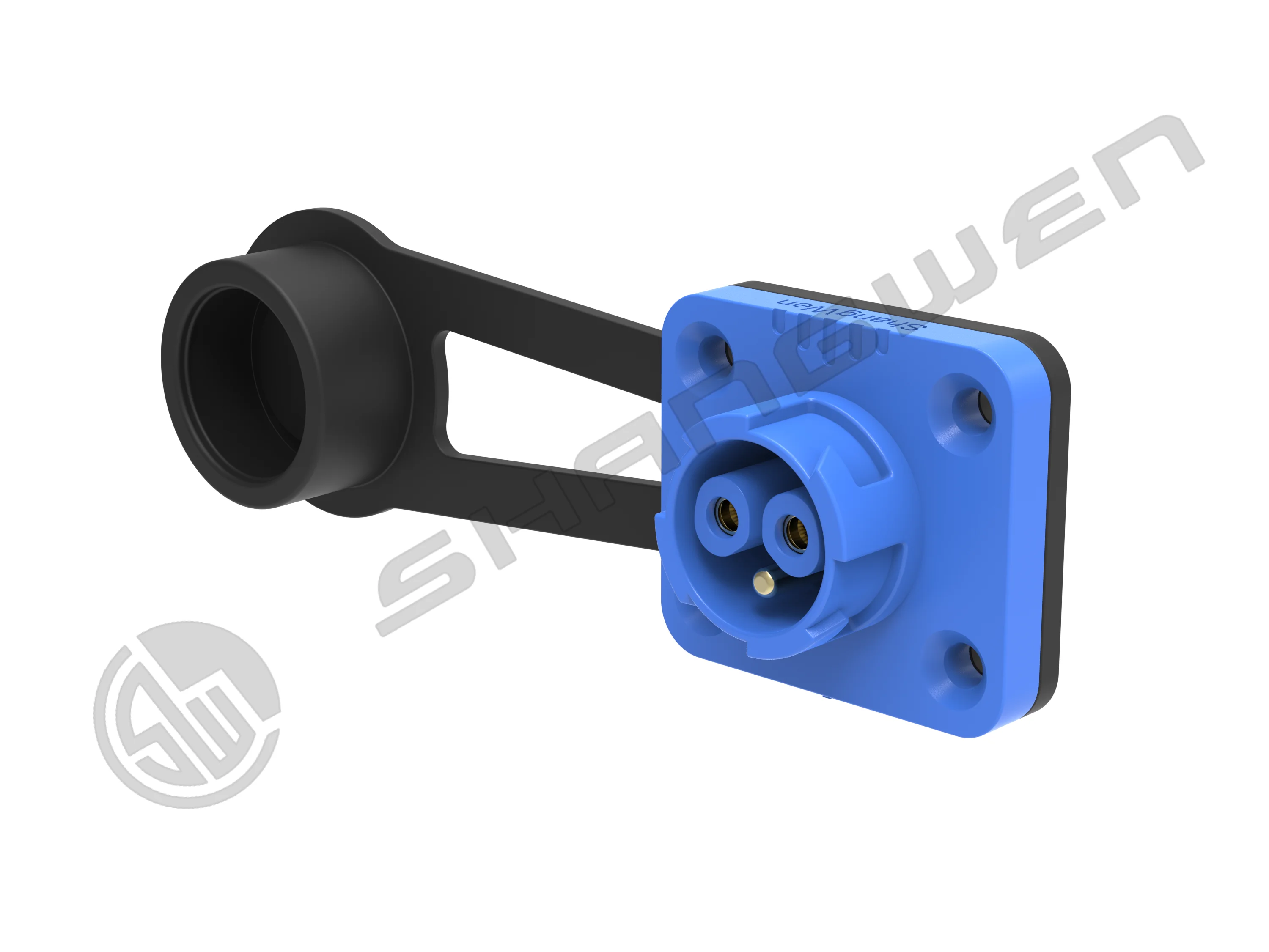 Push-pull Self-locking Waterproof Connector M19 Waterproof Aviation Plug Quick Plug Blue Industrial M19 Male Female 3 Pin