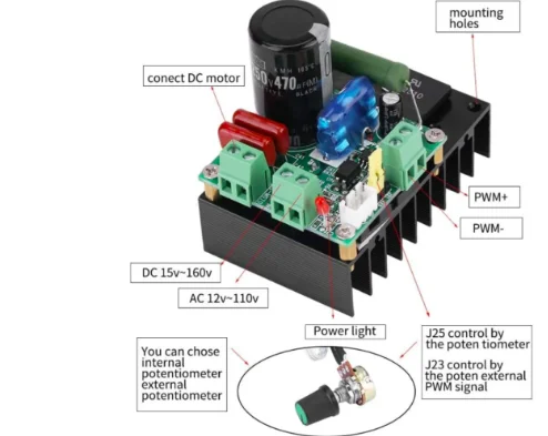 Pwm Motor, 300W, 12V-110V, AC/15V-160V - detail 4