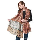 Muslim Hijab 2021 High Quality Tulip Print Design Muslim Cotton Hijab Scarf Hijab Shawl