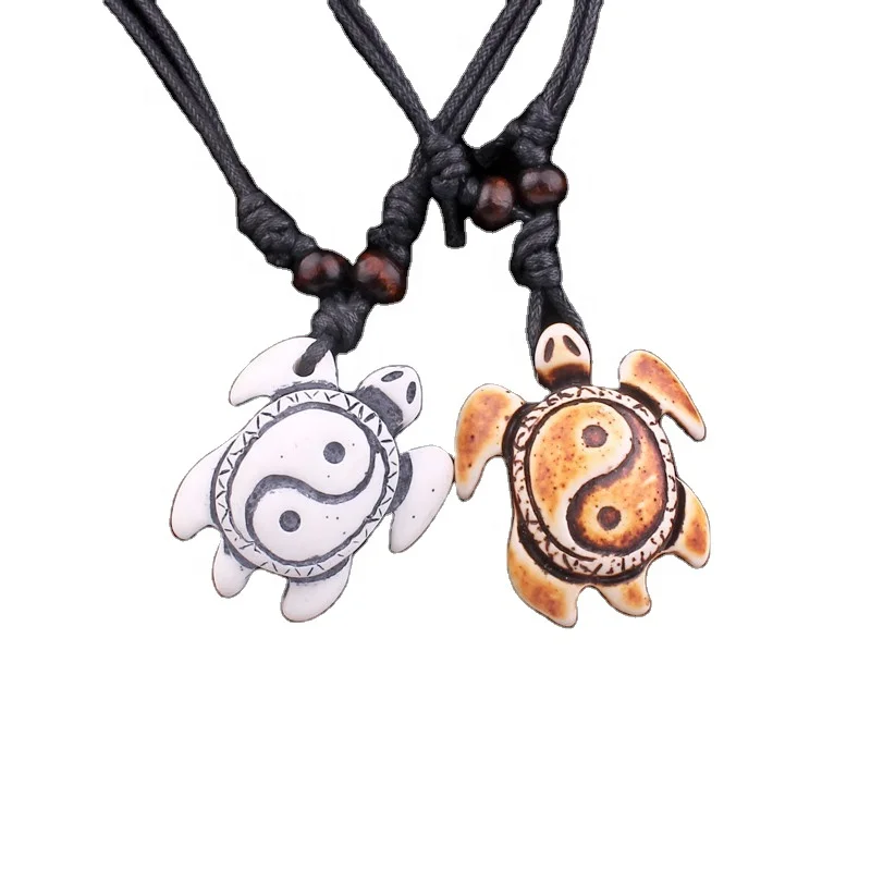 yin yang turtle necklace