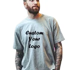 2021 Custom Fashion Embossed Tee 100% Cotton Pullover Premium Men Custom Embossed T Shirt