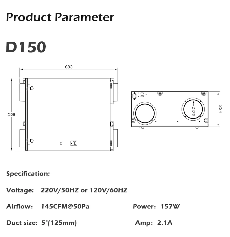 Erv Hvac Wifi Controller, HEPA, HVAC Systems, D150EC - detail 18