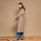 Coat Huiquan Classic Style Custom Design Double Breasted Trench Coat For Woman Lightweight Ladies Trenchcoat