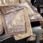 Bedding New Designer Trendy Custom Fashion 100% Silk Jacquard 4 Pcs Luxury Bedding Sets For Hotel