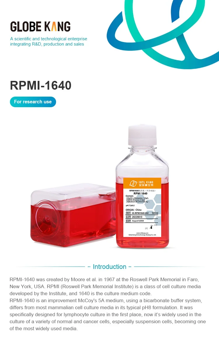 Rpmi Cell Culture Media Stem Cells Human Culture Medium With