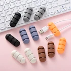 Amazon Top Seller Wholesale USB Wire Cable Organizer Set Desk Cord Adhesive Desktop Silicone Cable Management Organizer